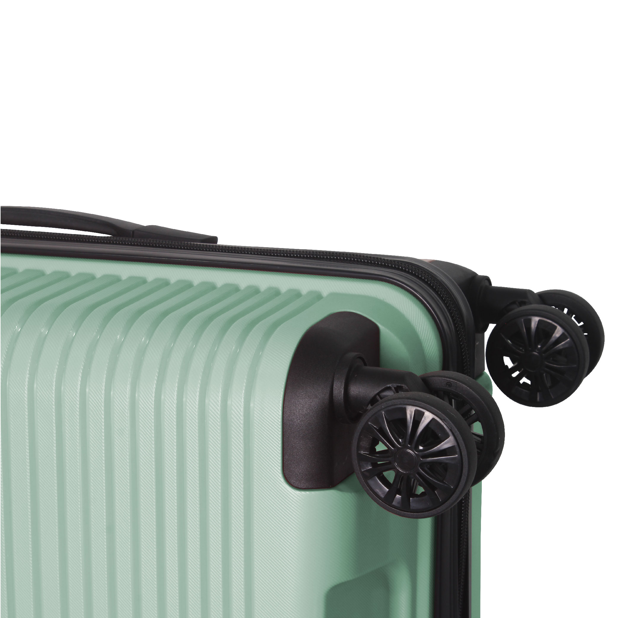 Luggage Set 3 Piece, PP Hardshell Carry On Suitcase With Spinner Wheels & TSA Lock, Lightweight Suitcases For Business, Trip, (20"/24"/28"), Green_voghion.com